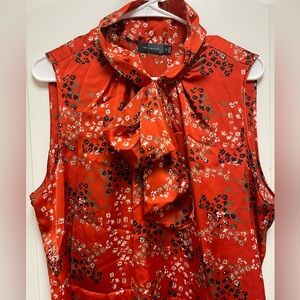 *NWOT* The Limited Womens Sz XL Red Orange Black Floral Sleeveless NEVER WORN